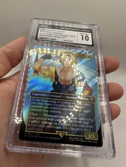 TIDUS, YUNA'S GUARDIAN Final Fantasy Surge Foil Mythic CGC 10 ERROR LABEL MTG - Image 2