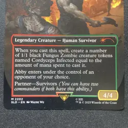 MTG Abby, Merciless Soldier (Rainbow Foil) Secret Lair x The Last of Us 2202 NM - Image 2