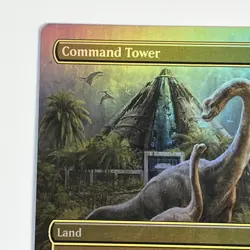 MTG Magic the Gathering REX Jurassic Park World Borderless Foil 26 Command Tower - Image 2
