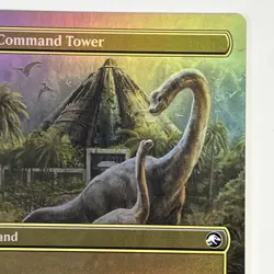 MTG Magic the Gathering REX Jurassic Park World Borderless Foil 26 Command Tower - Image 3