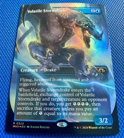 1x Volatile Stormdrake (0329) Borderless *FOIL* - MTG Modern Horizons 3 - MT/NM - Image 2