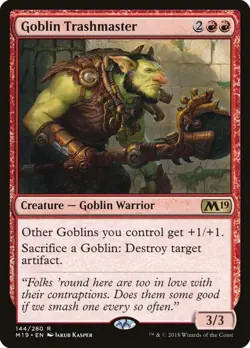 MTG - FOIL - Goblin Trashmaster Core Set 2019 - Great Condition - Image 1