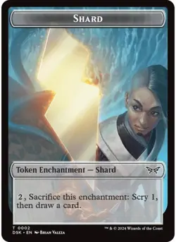 Shard Token 2 MTG NM - Duskmourn: House of Horror - Image 1