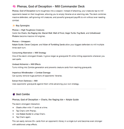 Phenax, God of Deception Custom Deck Commander MTG - Image 2