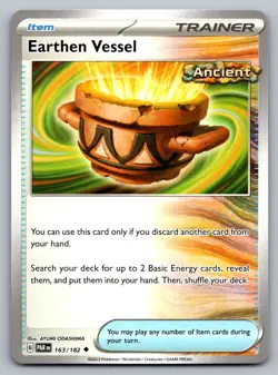 Pokemon TCG SV04: Paradox Rift Earthen Vessel 163/182 - Image 1
