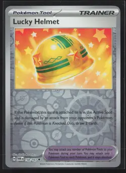 Pokemon TCG Lucky Helmet Tool 158/167 - Twilight Masquerade - Reverse Holo NM - Image 1