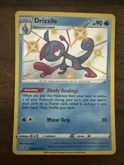 Pokemon TCG Drizzile SV026/SV122 Shiny Rare Holo Card Shining Fates - Image 1