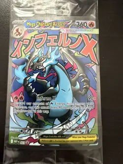 Pokemon Mega Charizard X ex 023 Phantasmal Flames UPC Promo Holo Mega SEALED NEW - Image 1