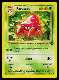 1999 Pokemon Jungle #41/64 Parasect - Image 1
