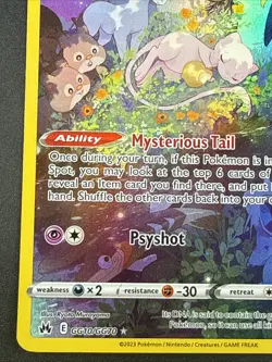 2023 Pokemon Sword & Shield Crown Zenith Galarian Gallery Mew #GG10/GG70 - Image 5