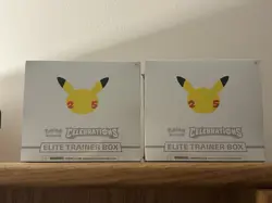 2x Pokemon TCG: 25th Anniversary Celebrations Elite Trainer Boxes (2021) 820650809439 - Image 1