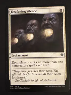 1x Deafening Silence (10) Throne of Eldraine LP MTG Magic x1 MKE - Image 1