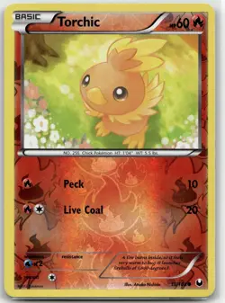 Torchic 15/108 Common Dark Explorers Pokemon Reverse Holo LP - Image 1