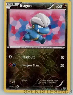 2013 pokemon Plasma Blast reverse holo Bagon 62/101 - Image 1