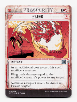 Fling [Outlaws of Thunder Junction: Breaking News] MTG NM/M 🔥 - Image 1