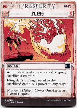 Fling [Outlaws of Thunder Junction: Breaking News] MTG NM/M 🔥 - Image 3