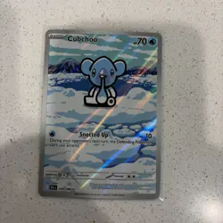 Cubchoo 109/086 Black Bolt Illustration Rare Pokemon Card 2025 - Image 1