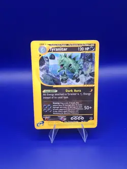 Pokemon TCG Expedition Tyranitar 66/165 Non Holo Rare 120 HP English 2002 - Image 1