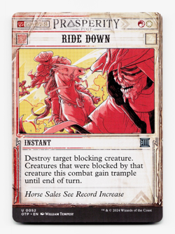 Ride Down [Outlaws of Thunder Junction: Breaking News] MTG NM/M 🔥⚪ - Image 1