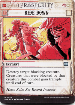 Ride Down [Outlaws of Thunder Junction: Breaking News] MTG NM/M 🔥⚪ - Image 3