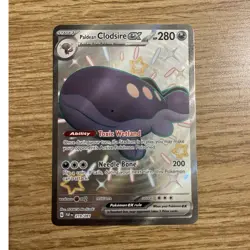 Pokemon TCG SV Paldean Fates Clodsire EX 219/091 Shiny Ultra Rare Holo EN 280 HP - Image 1