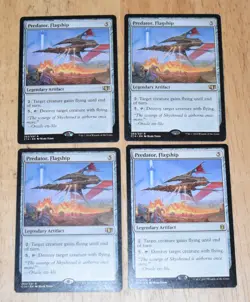 MTG 4x Rare Legendary Artifact PREDATOR FLAGSHIP - Image 1