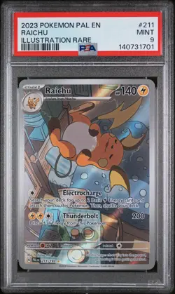 2023 POKEMON PAL EN-PALDEA EVOLVED #211 RAICHU PSA MINT 9 - Image 1