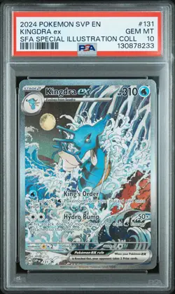 2024 POKEMON SVP EN-SV BLACK STAR PROMO #131 KINGDRA ex PSA GEM MT 10 - Image 1