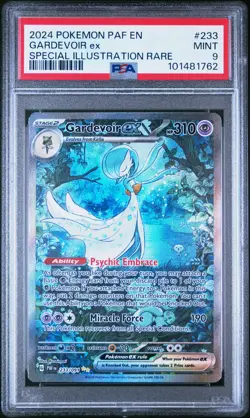 2024 POKEMON PAF EN-PALDEAN FATES #233 GARDEVOIR ex PSA MINT 9 - Image 1