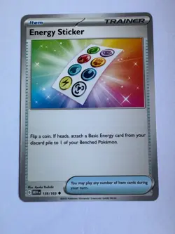 Energy Sticker 159/165 Uncommon 151 Pokemon Near Mint - Image 1