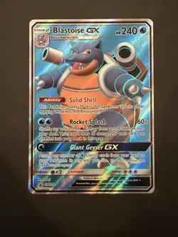 2019 Pokemon Black Star Promos Blastoise GX SM189 NM - Image 1