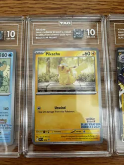 Pokemon TCG Illustration Contest 2024 TAG 10 Set Pikachu Feraligatr Toxtricity - Image 2