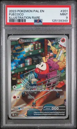 ✨Pokemon TCG - Fuecoco - 201/193 - Illustration Rare - Paldea Evolved - PSA 9 - Image 1