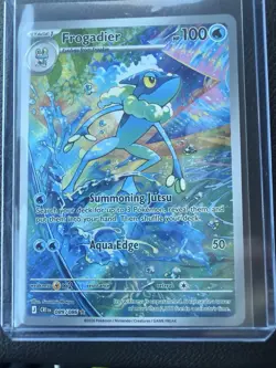 Pokemon Crown Zenith Frogadier 089/086 Secret Rare Full Art Holo good centering - Image 1