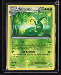 Serperior XY Fates Collide 7/124 Reverse Holo - NM - Image 1