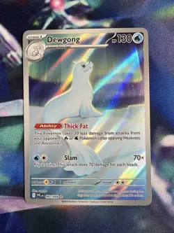 Pokemon TCG Dewgong 97/94 Phantasmal Flames Illustration Rare - Image 1