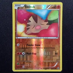 Swinub 80/162 Reverse Holo Common BREAKthrough Pokemon Heavily Played - Image 1