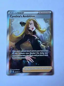 Pokemon Cynthia's Ambition (Full Art) 169/172 Swsh09: Brilliant Stars Holo NM - Image 1