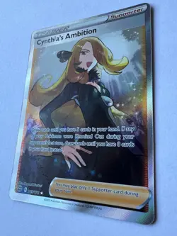 Pokemon Cynthia's Ambition (Full Art) 169/172 Swsh09: Brilliant Stars Holo NM - Image 2