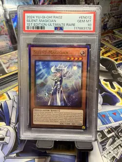 Yu-Gi-Oh! TCG Silent Magician (ULTIMATE RARE) PSA-10 GEM MINT 1st Edition - Image 1