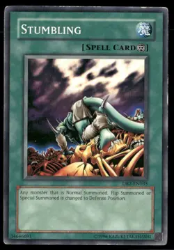 Stumbling Dark Revelation Volume 2 DR2-EN035 Common / Short Print Yugioh Damaged - Image 1