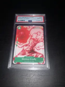 2024 ONE PIECE STARTER DECK ST16-GREEN UTA #061 MONKEY D. LUFFY PSA 10 - Image 1