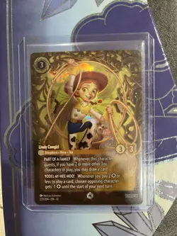 Disney Lorcana Wilds Unknown JESSIE Lively Cowgirl Enchanted Foil #223/204 - Image 1