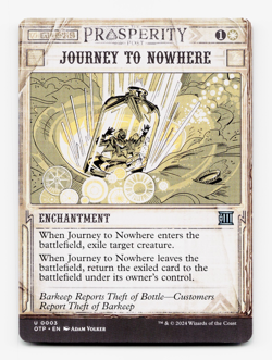 Journey to Nowhere [Outlaws of Thunder Junction: Breaking News] MTG NM/M ⚪ - Image 1