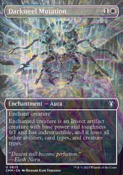 Foil Darksteel Mutation - Commander Masters | MTG Card - Image 3