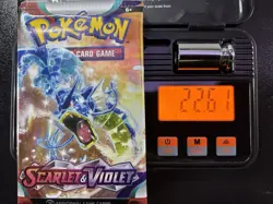 Pokemon Scarlet and Violet Base Set Booster Pack Sealed 22.61g 3.70mm - Image 1
