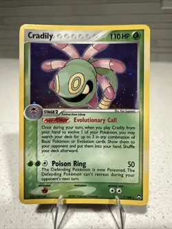 Pokemon TCG Cradily Power Keepers Rare Holo Card 7/108 Lightly Played - Image 1