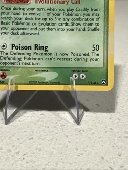 Pokemon TCG Cradily Power Keepers Rare Holo Card 7/108 Lightly Played - Image 4