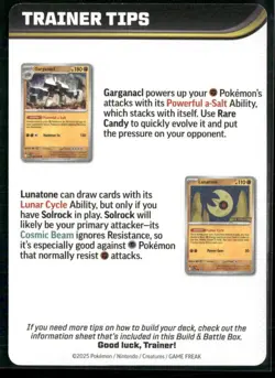 Pokemon TCG Mega Evolution Game Tip Card Pre Release Kit Card Mega Kangaskhan - Image 2