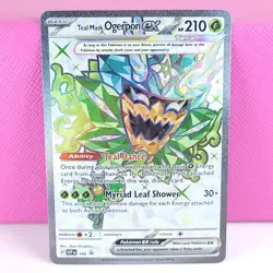 Teal Mask Ogerpon EX 166 Pokemon Black Star Promo Holo NM - Image 1